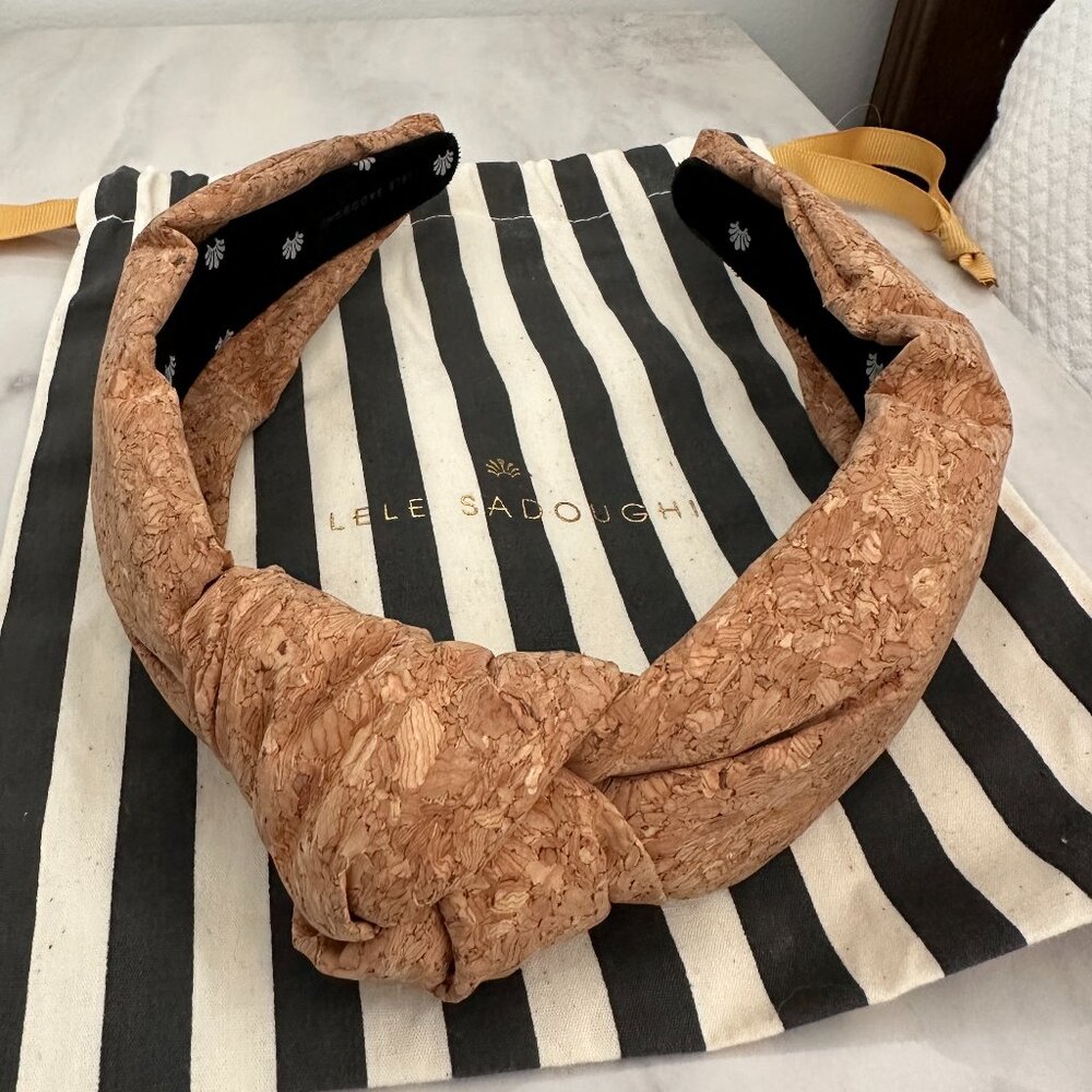 NWOT Lele Sadoughi Cork Headband